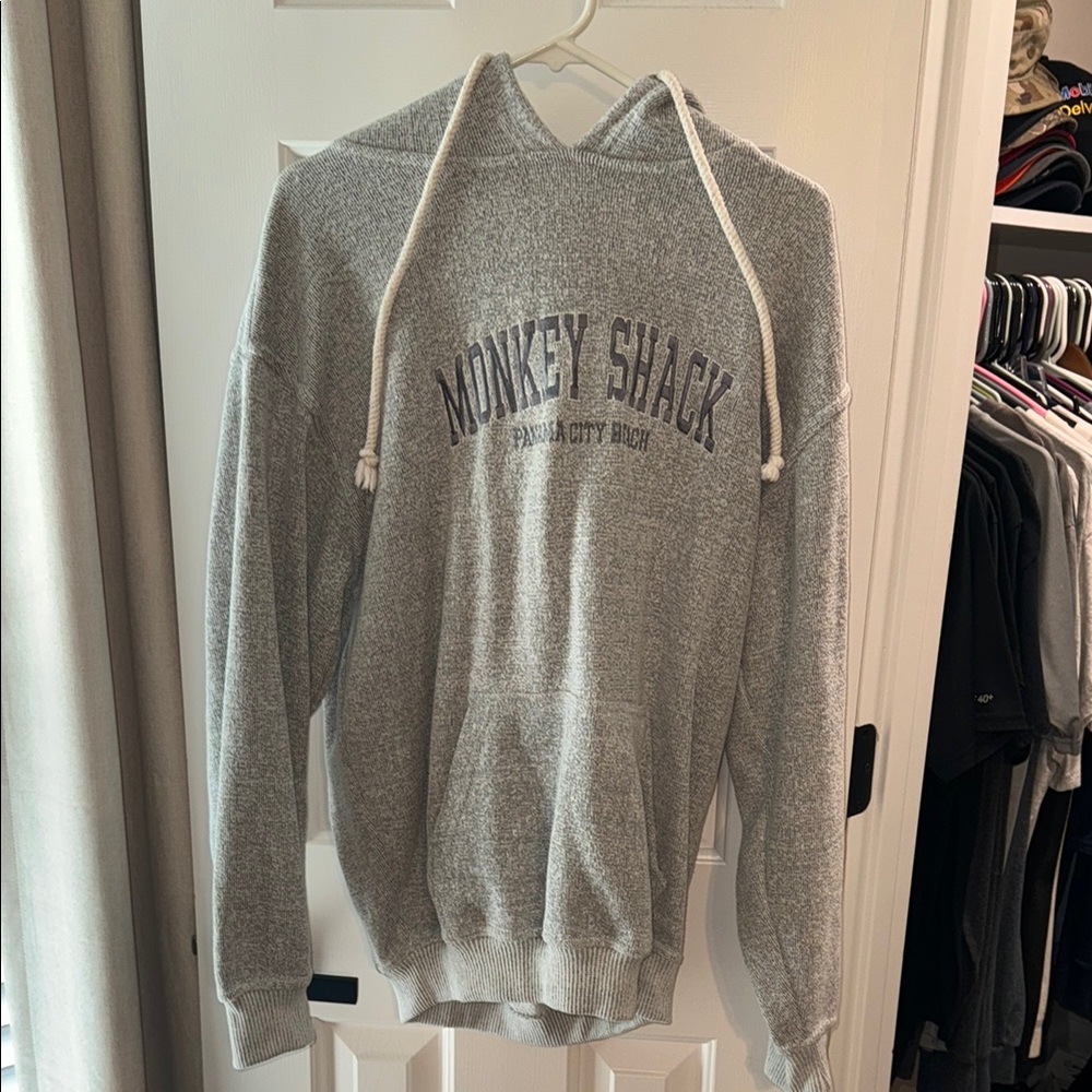 Gray Monkey Shack Hoodie